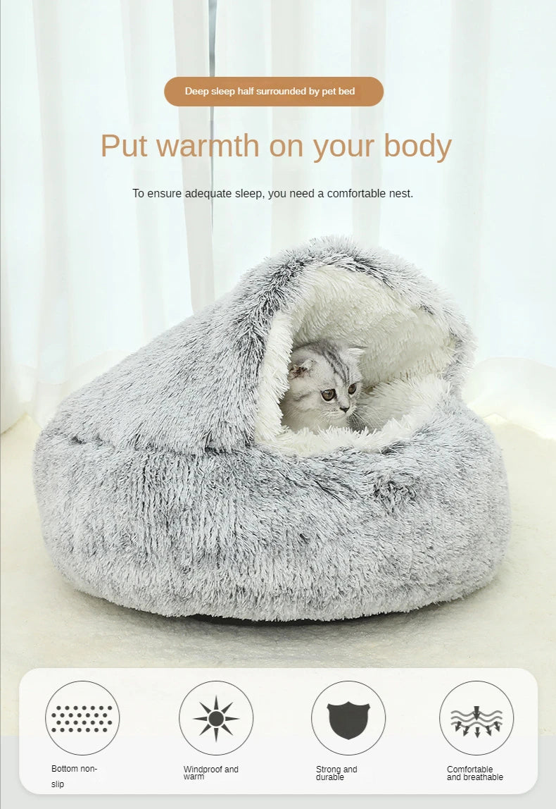 Winter Plush Pet  Cushion